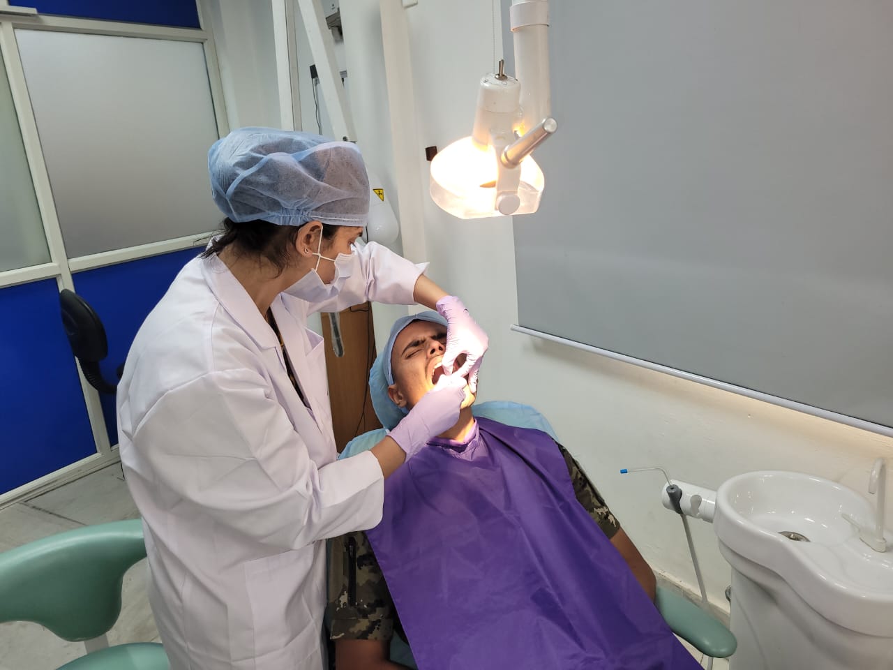 Dr. Aishwarya is doing Root Canal Treatment at her dental clinic