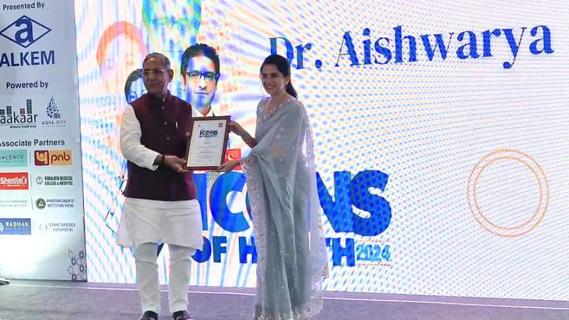 dr aishwarya gets times icons of health award